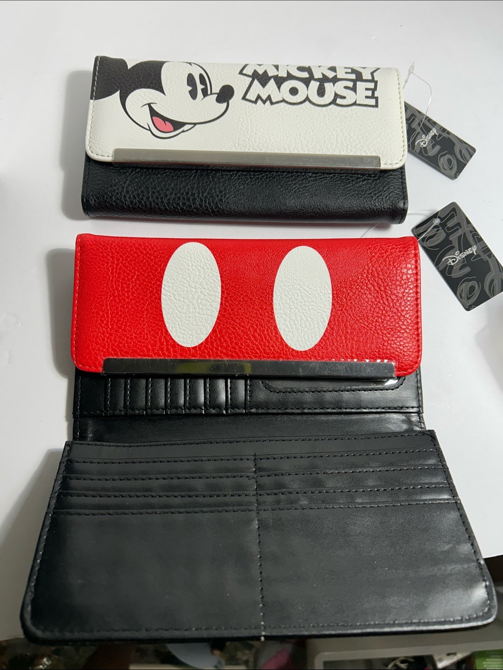 Disney Mickey Mouse Red White Black Wallet